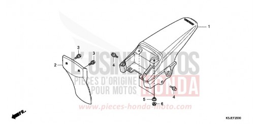 GARDE-BOUE ARRIERE (CRF80F8,9/CRF100F8,9,A) CRF100F8 de 2008